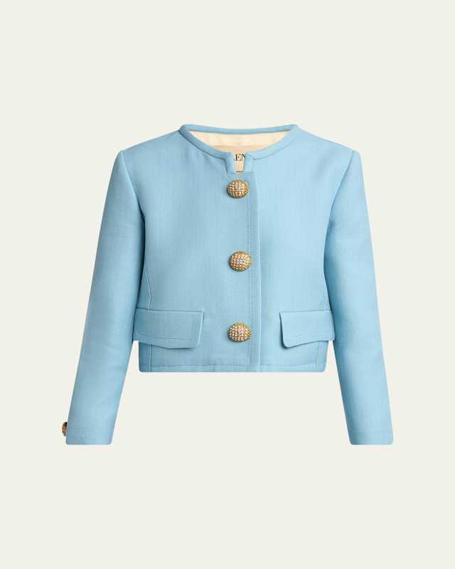 Viscose Jewel Button Jacket